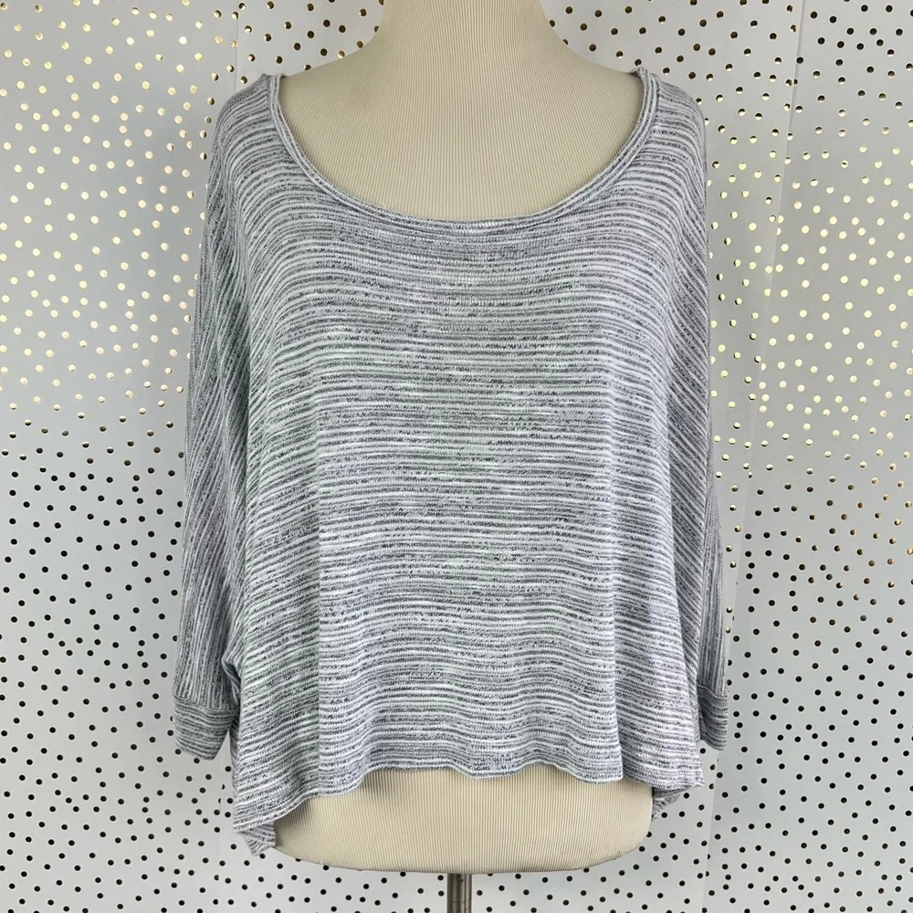 Beyond Yoga Cropped Dolman Knit Pullover